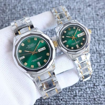 Rolex Stainless Steel 8205 Automatic Movement 42mm 32mm Couple Watch